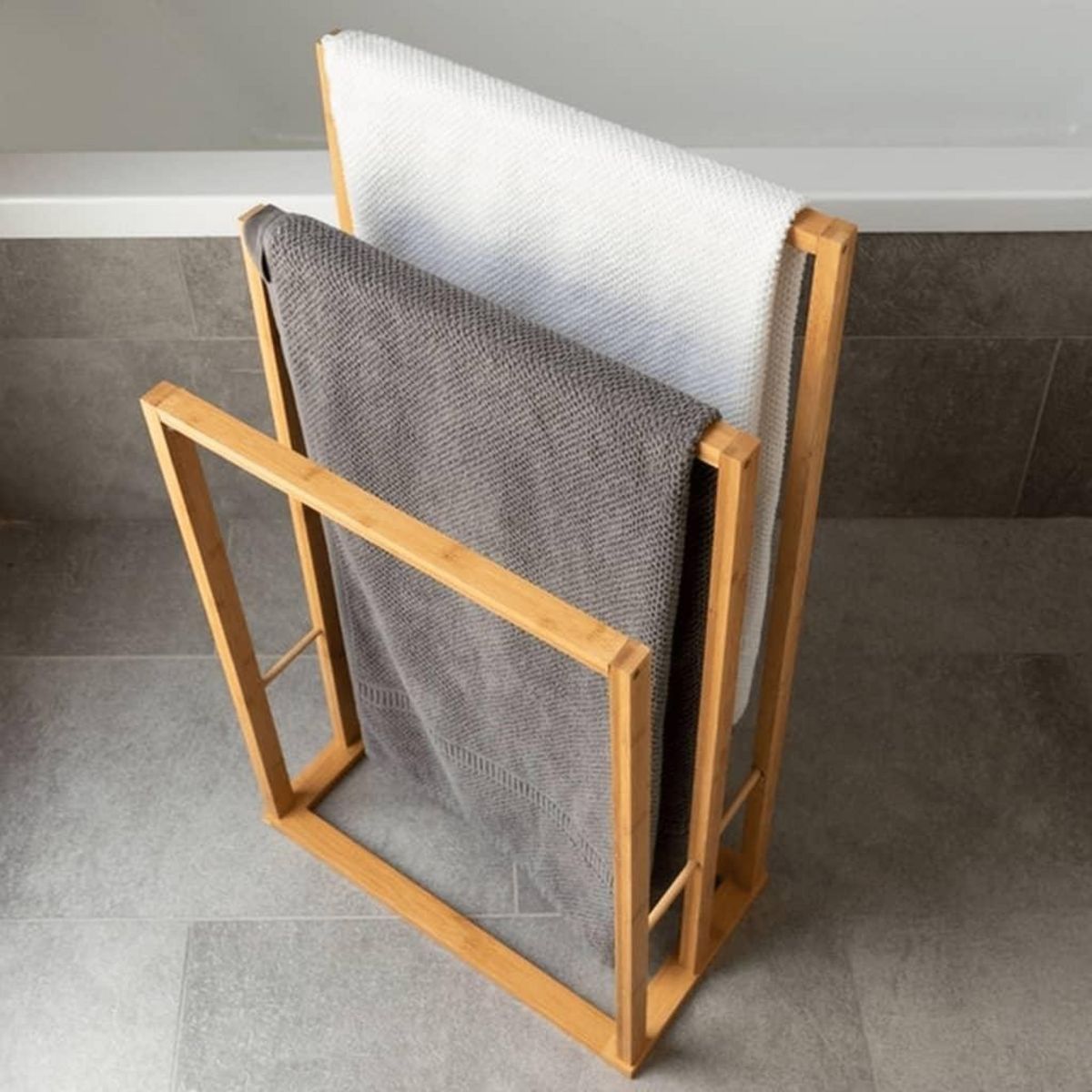 Bathroom Solutions Bathroom Solutions Porte-serviette Bambou avec 3 barres