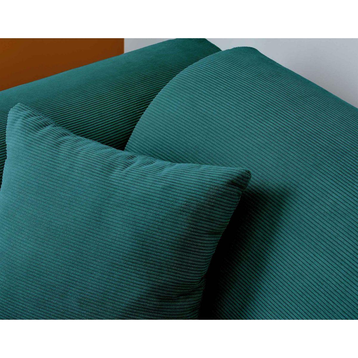 LISA DESIGN Aumance - canapé d'angle droit 4 places - en velours côtelé