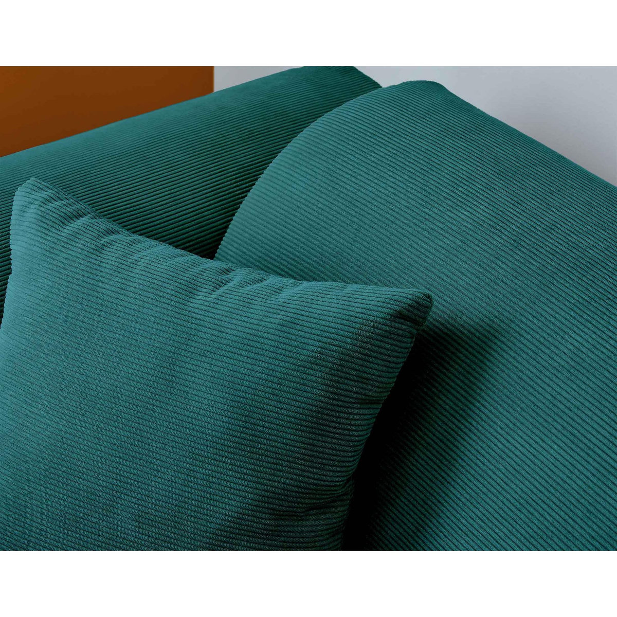 LISA DESIGN Aumance - canapé d'angle droit 4 places - en velours côtelé