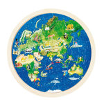 Goki GOKI Double-sided wooden puzzle-globe, 57st.