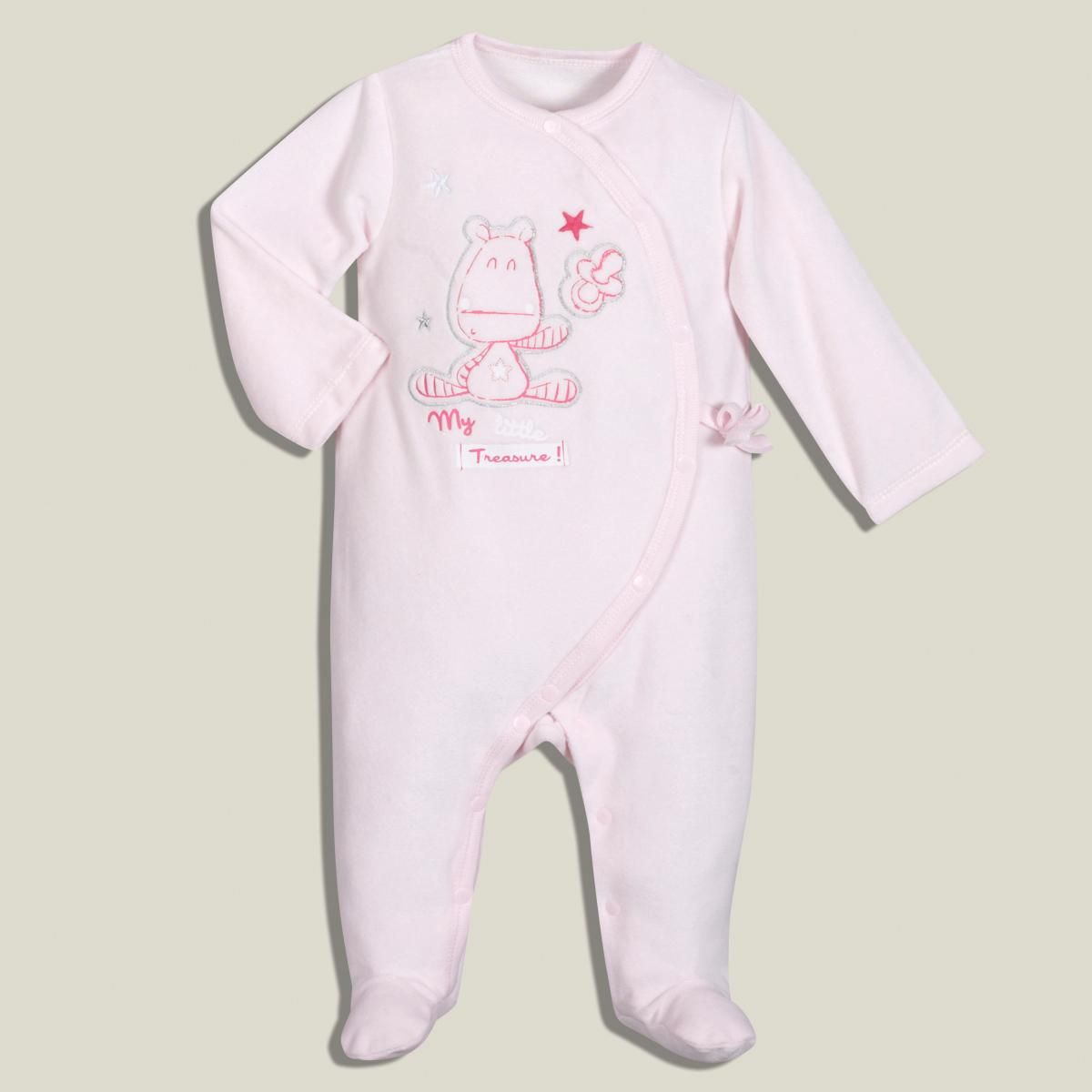 IN EXTENSO Pyjama en velours bébé