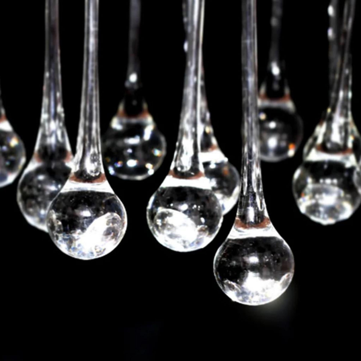 VIDAXL Lustre avec 85 cristaux Blanc