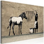 Voir la diapositive 1 : Paris Prix Tableau  Banksy - Washing Zebra on Concrete Wide