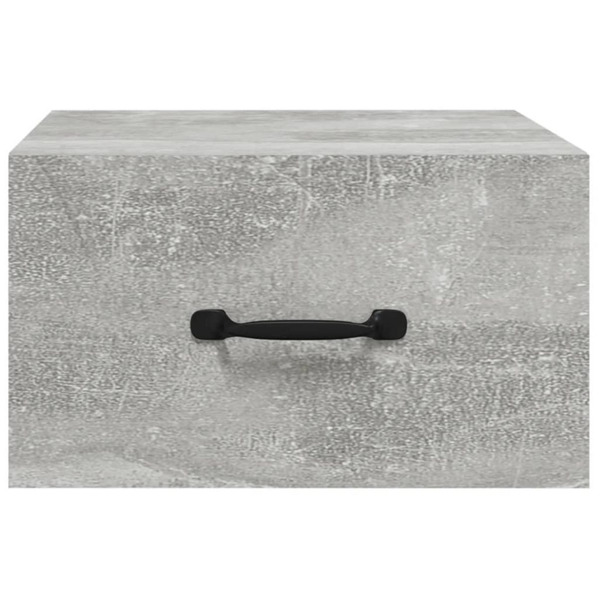VIDAXL Table de chevet murale Gris beton 35x35x20 cm