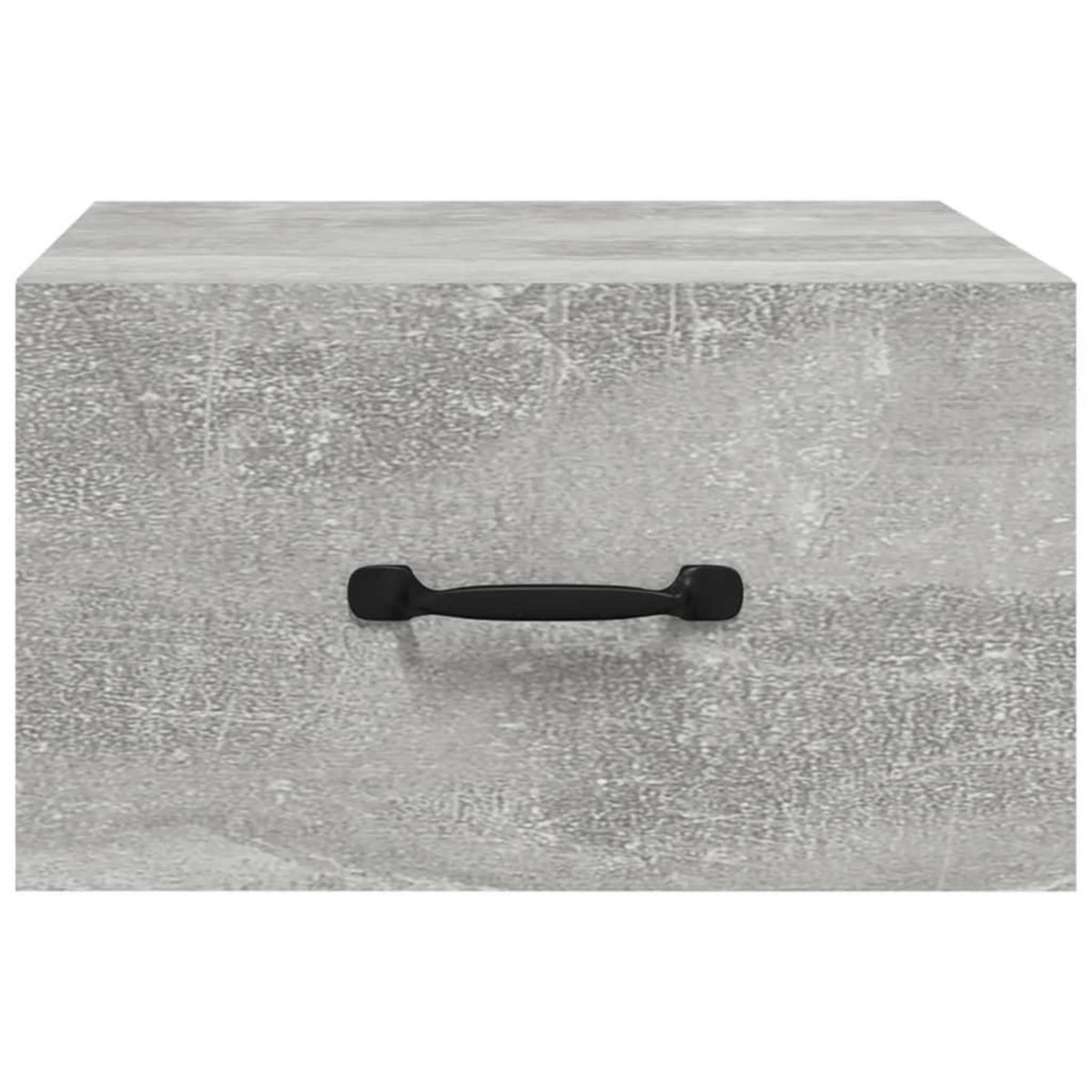 VIDAXL Table de chevet murale Gris beton 35x35x20 cm