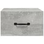 Voir la diapositive 5 : VIDAXL Table de chevet murale Gris beton 35x35x20 cm