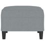 Voir la diapositive 4 : VIDAXL Repose-pied Gris clair 70x55x41 cm Tissu