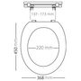 Voir la diapositive 5 : RIDDER RIDDER Siege de toilette fermeture en douceur Premium Blanc A0070700