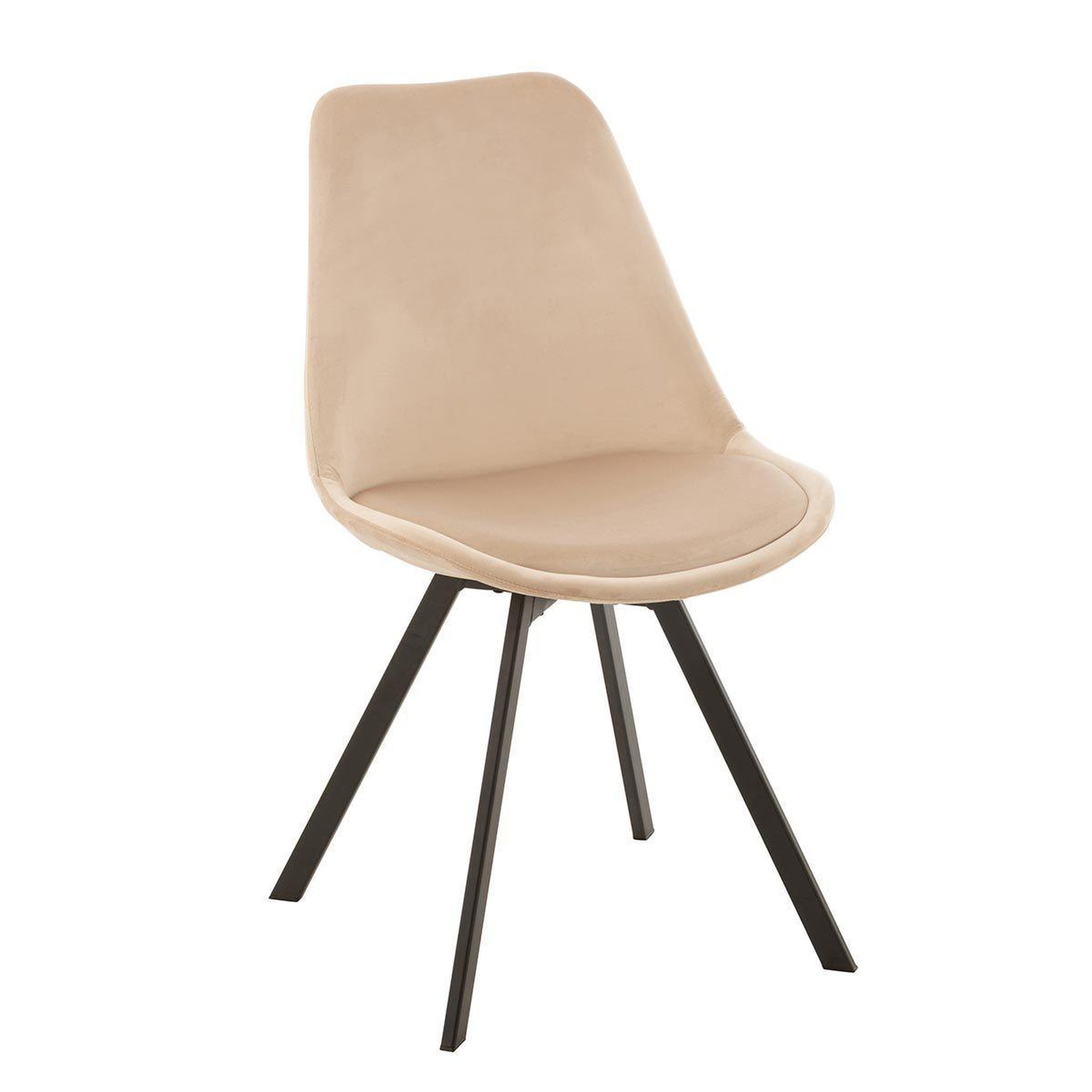Voir la diapositive 1 : J-LINE Chaise Design  Hélène  84cm Beige
