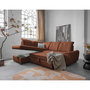 Voir la diapositive 3 : BEST MOBILIER Paul - canapé d'angle gauche - 5 places - convertible avec coffre et têtières - en tissu