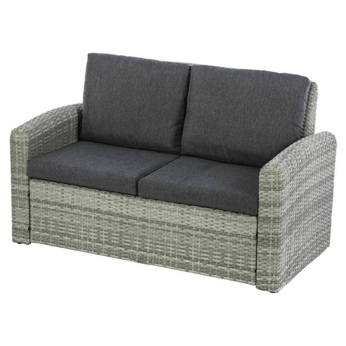 HESPERIDE Salon de jardin en résine tressé Polynesia