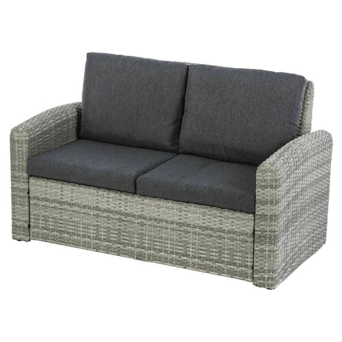 HESPERIDE Salon de jardin en résine tressé Polynesia