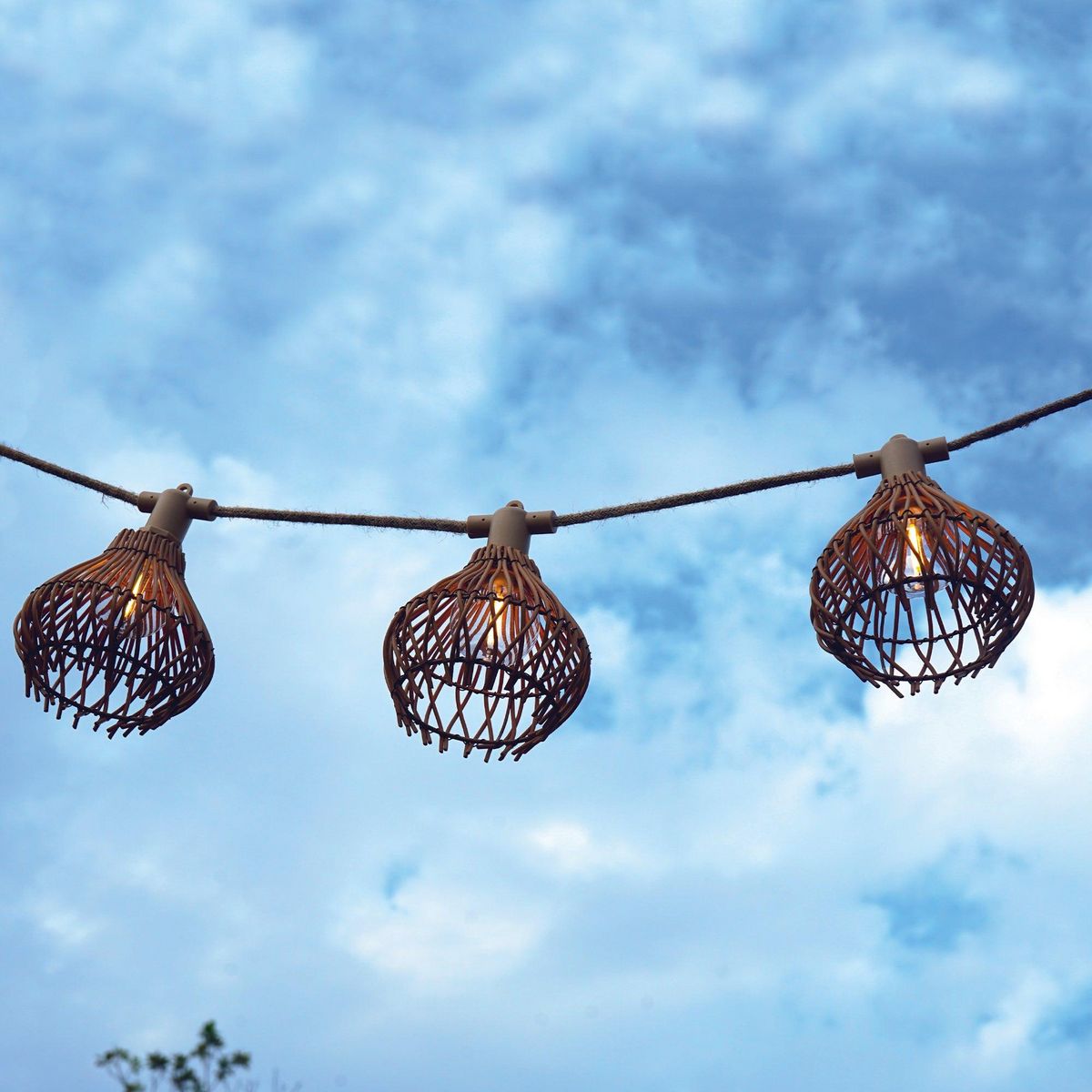 Lumisky Guirlande d'extérieur ROTILIA Beige Polyrotin