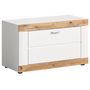 Voir la diapositive 1 : BEST MOBILIER Coventry - meuble à chaussures - blanc et bois - 80x47 cm