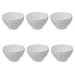 SECRET DE GOURMET Lot de 6 Bols  Colorama  60cl Blanc