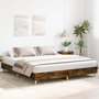 Voir la diapositive 3 : VIDAXL Cadre de lit sans matelas chene fume 200x200 cm bois ingenierie