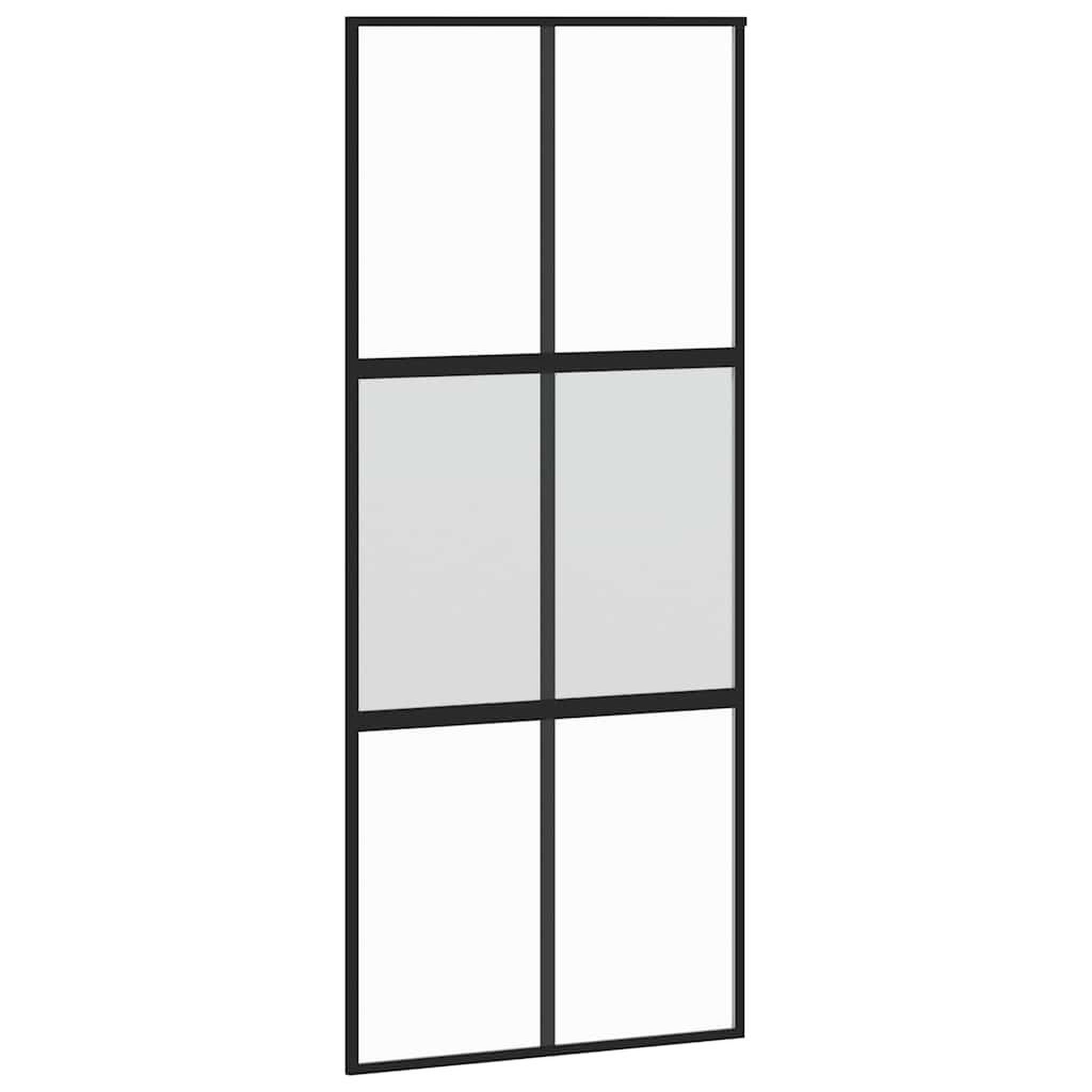 Voir la diapositive 5 : VIDAXL Porte coulissante avec kit de quincaillerie noir 90x205 cm