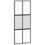 Voir la diapositive 5 : VIDAXL Porte coulissante avec kit de quincaillerie noir 90x205 cm