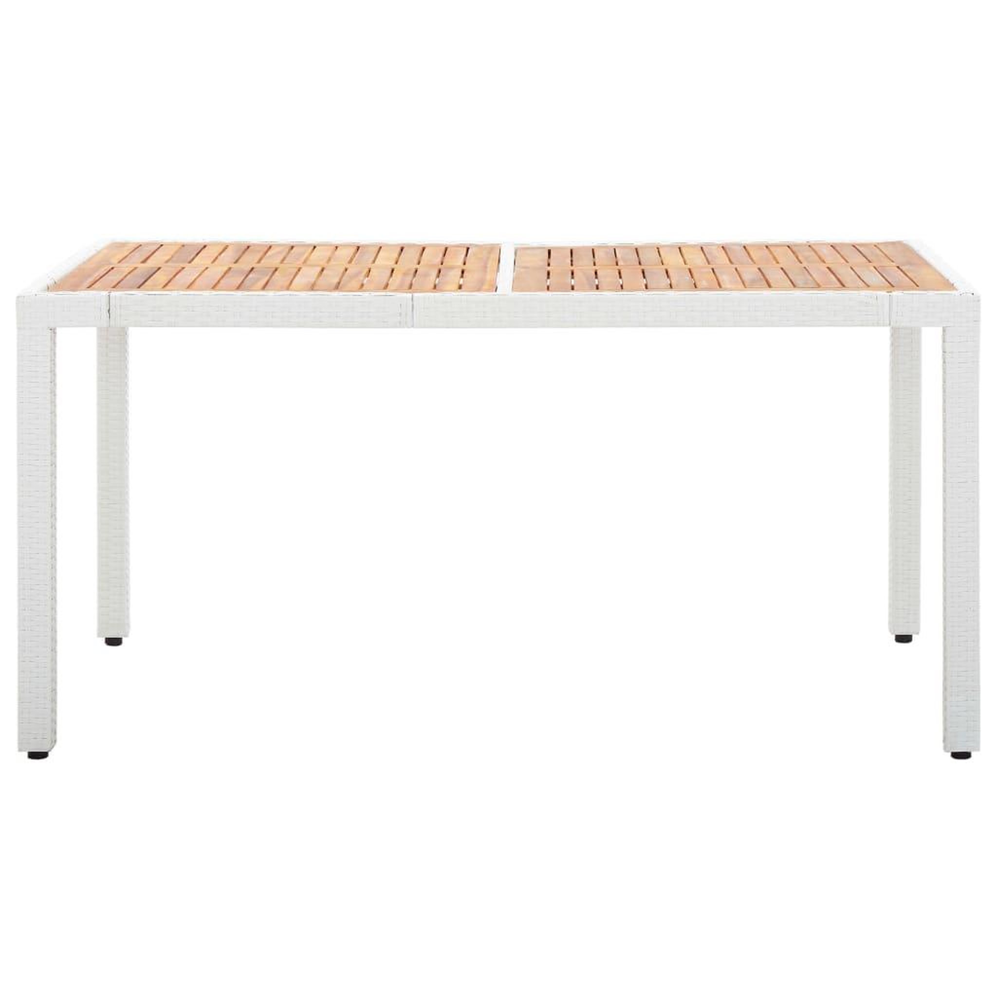 Voir la diapositive 3 : VIDAXL Salon de jardin 7 pcs resine tressee blanc