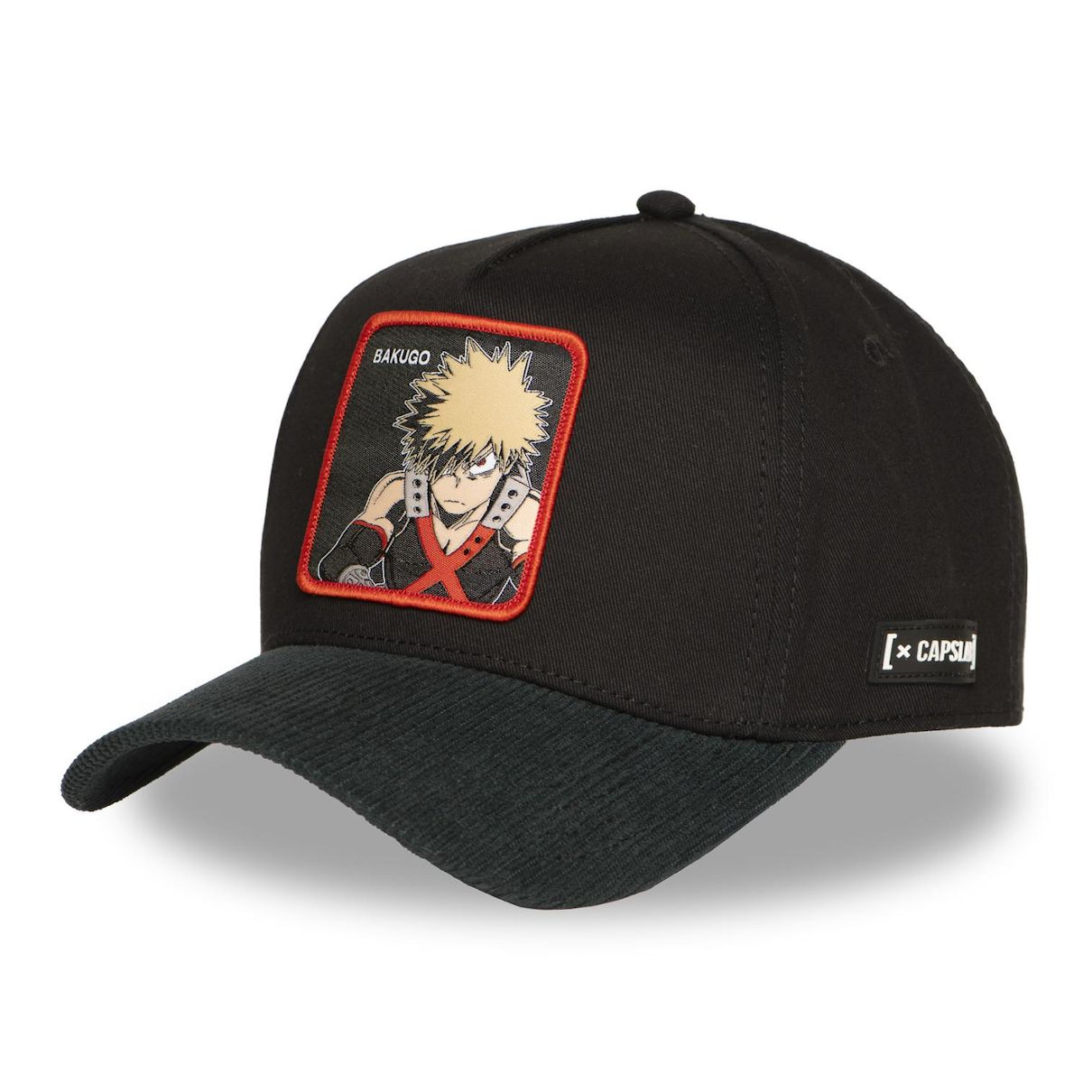 CAPSLAB Casquette trucker prenium semi curved Logo Bakugo