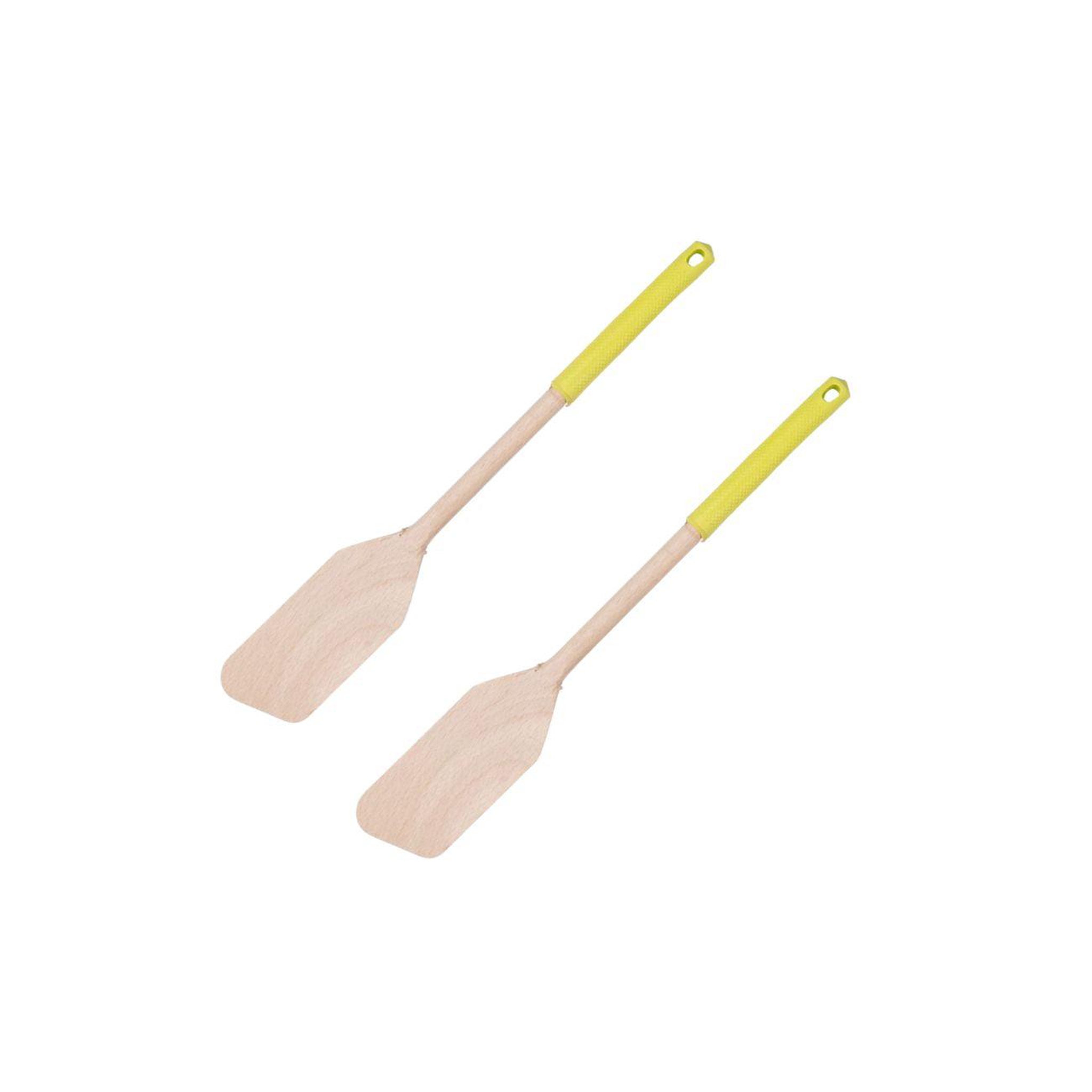 Fackelmann Set de 2 ustensiles de cuisine spatule en bois et silicone fackelmann boisselerie
