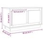 Voir la diapositive 6 : VIDAXL Meuble TV chene sonoma 80x35x45 cm bois d'ingenierie