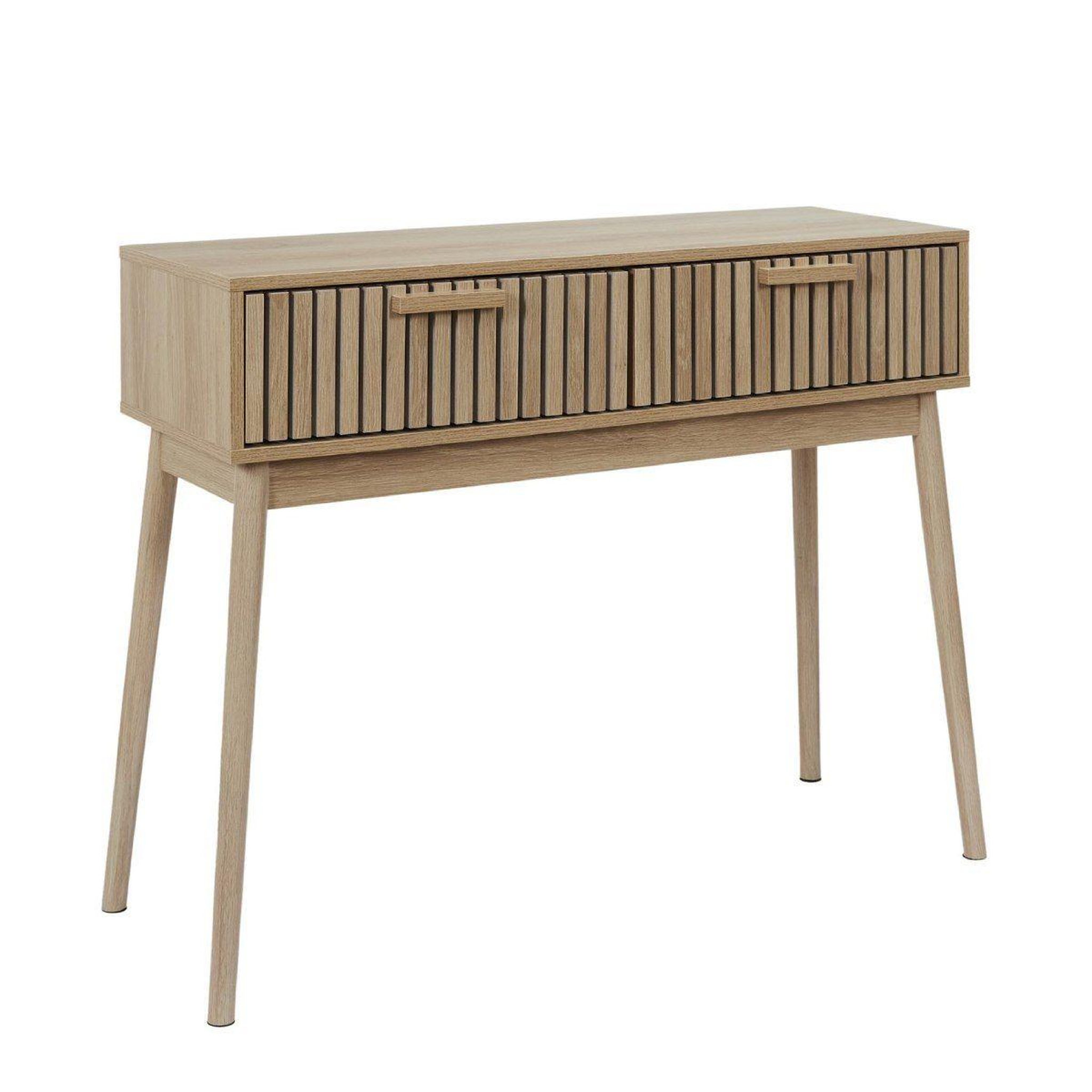 The Home Deco Factory Console 2 tiroirs  klaus  100cm marron