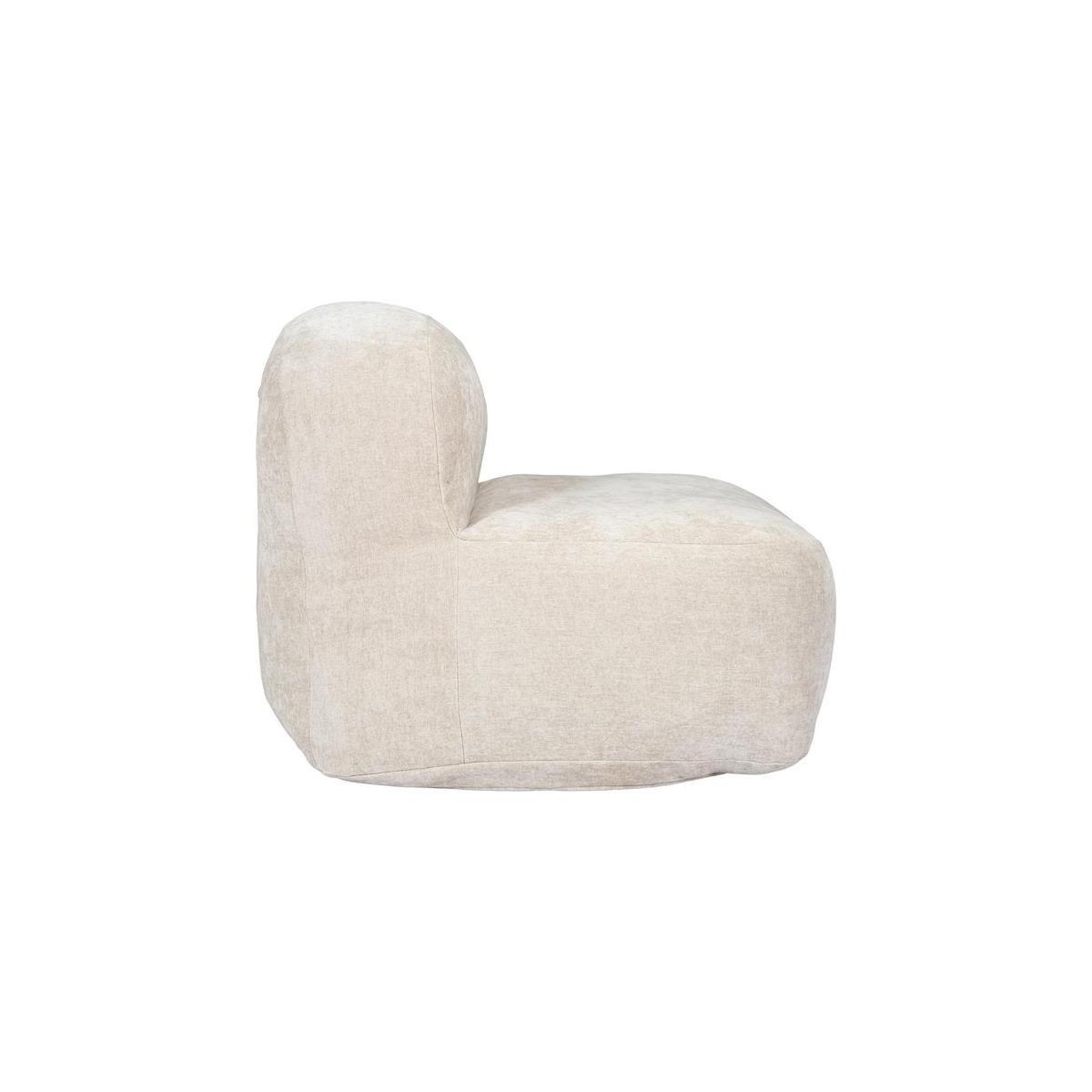 Voir la diapositive 3 : The Home Deco Factory Fauteuil compressé design  emilia  85cm beige