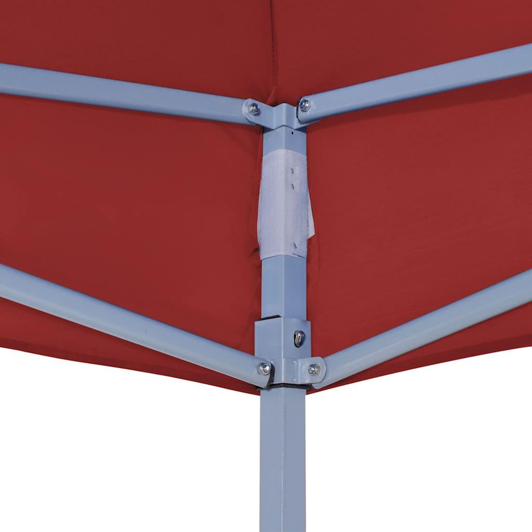 Voir la diapositive 4 : VIDAXL Toit de tente de reception 3x3 m Bordeaux 270 g/m^2