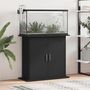 Voir la diapositive 1 : VIDAXL Support pour aquarium noir 81x36x73 cm bois d ingénierie