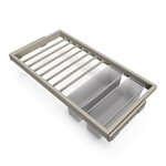 EMUCA SRL Lot de 5 poignées pour meubles Riad- L232mm- entraxe 192mm- Aluminium- Bronze