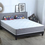 Voir la diapositive 2 : IDLITERIE Ensemble Matelas Ressort 7 zones H.28cm + Sommier Fabriqué en France MAX 160 x 200