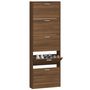 Voir la diapositive 4 : VIDAXL Armoire a chaussures Chene marron 59x17x169cm Bois d'ingenierie
