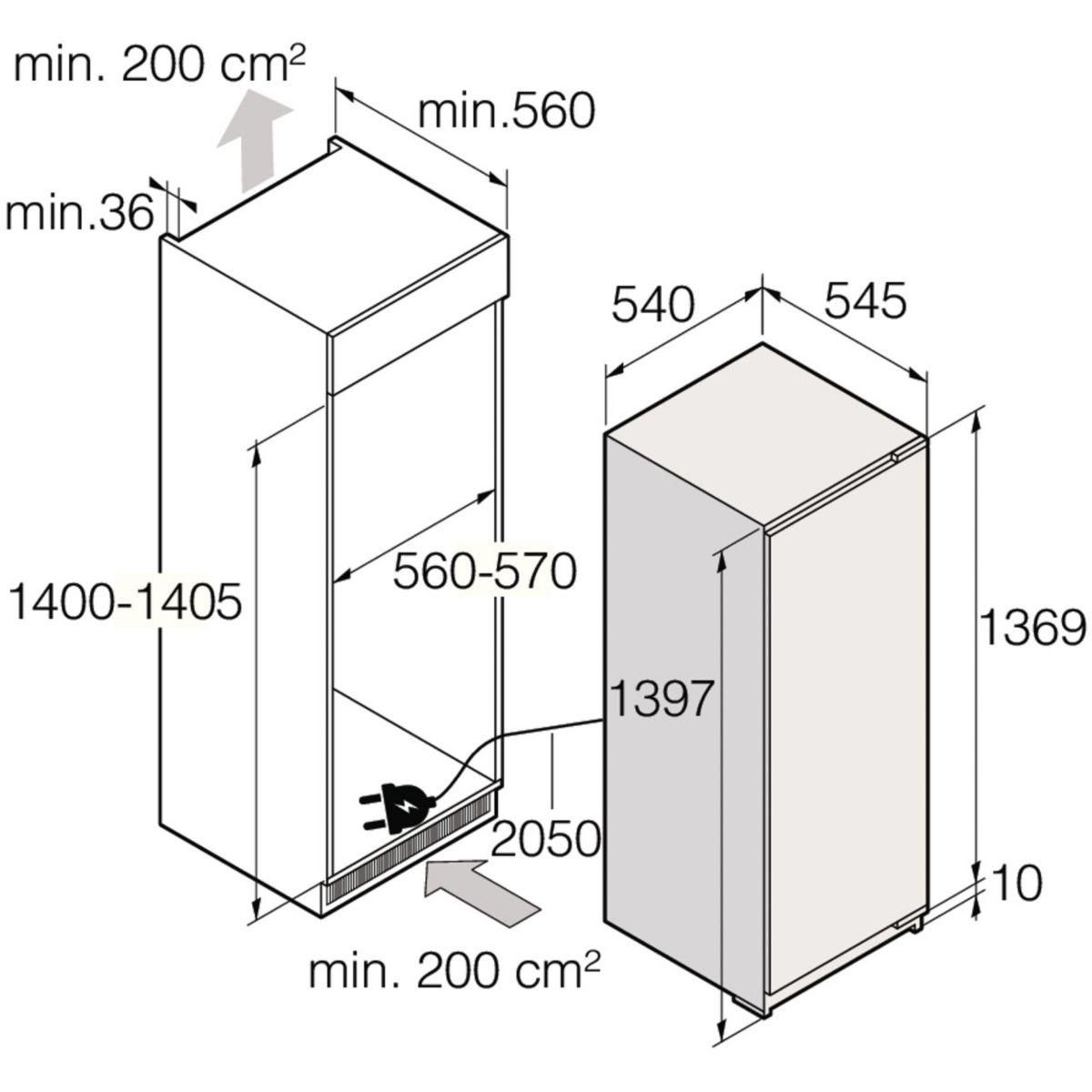 ASKO Réfrigérateur 1 porte encastrable R31441SI