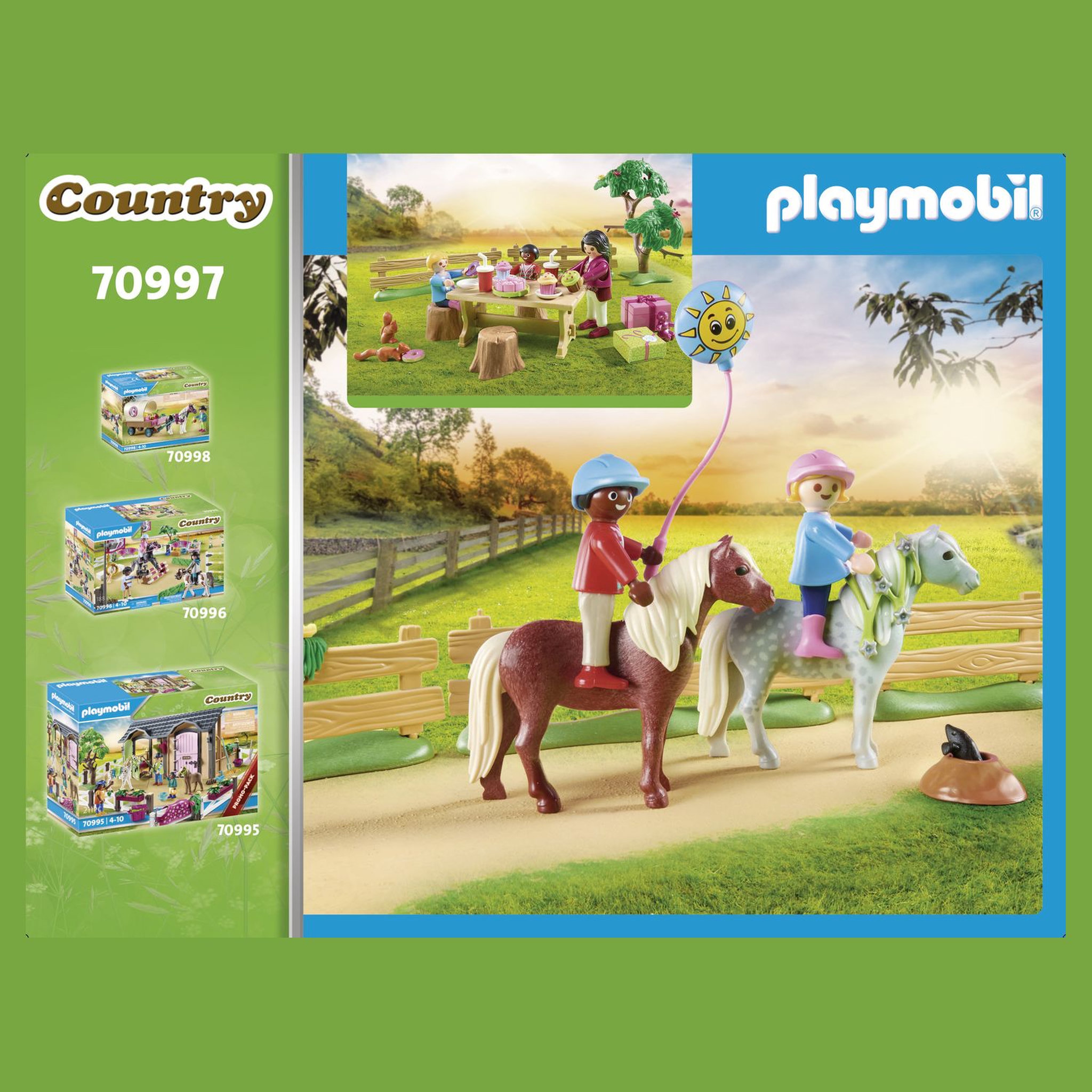 Voir la diapositive 5 : PLAYMOBIL 70997 - Country - Décoration de fête avec poneys