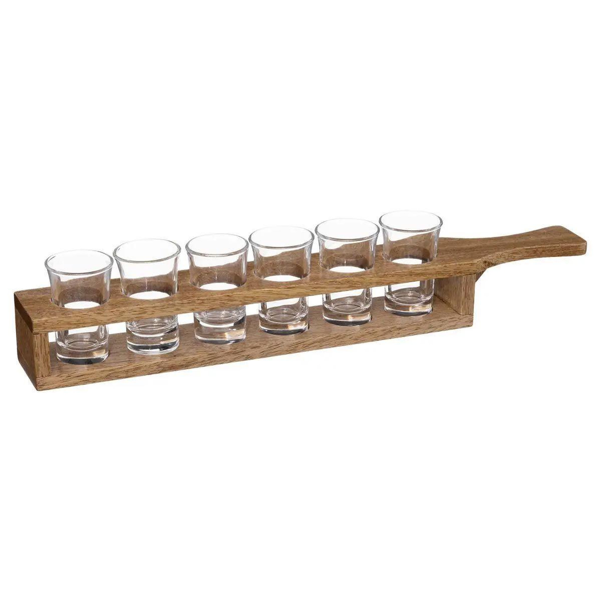 SECRET DE GOURMET Lot de 6 verres à shooter & rack  victor  24cl naturel