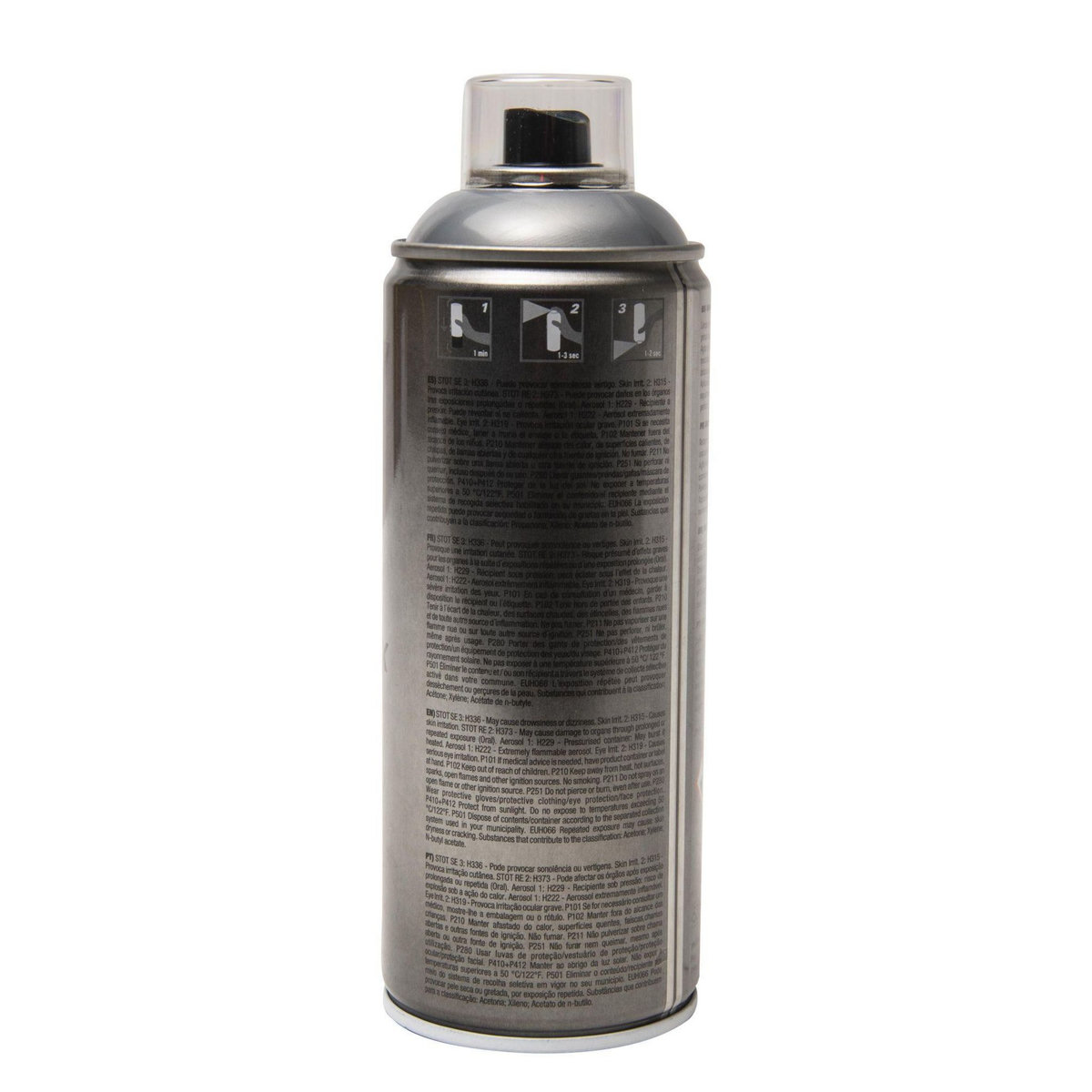 FM SPRAY Bombe spray revêtement effet inox 400ml