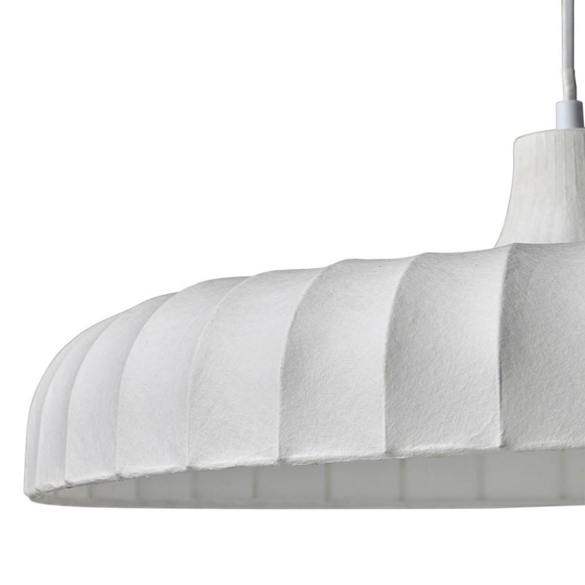 OSTARIA Suspension tissu blanche diamètre 50cm