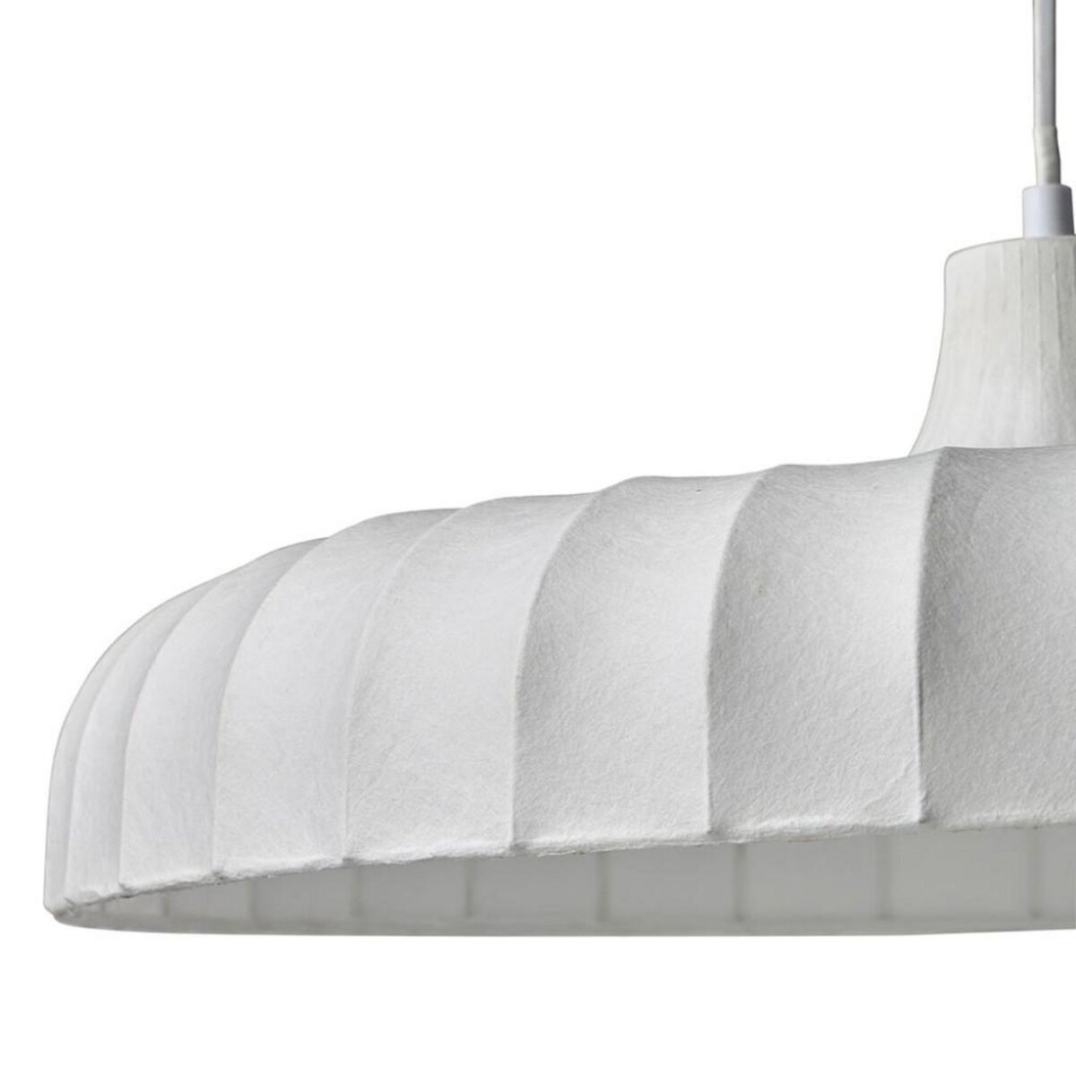 OSTARIA Suspension tissu blanche diamètre 50cm