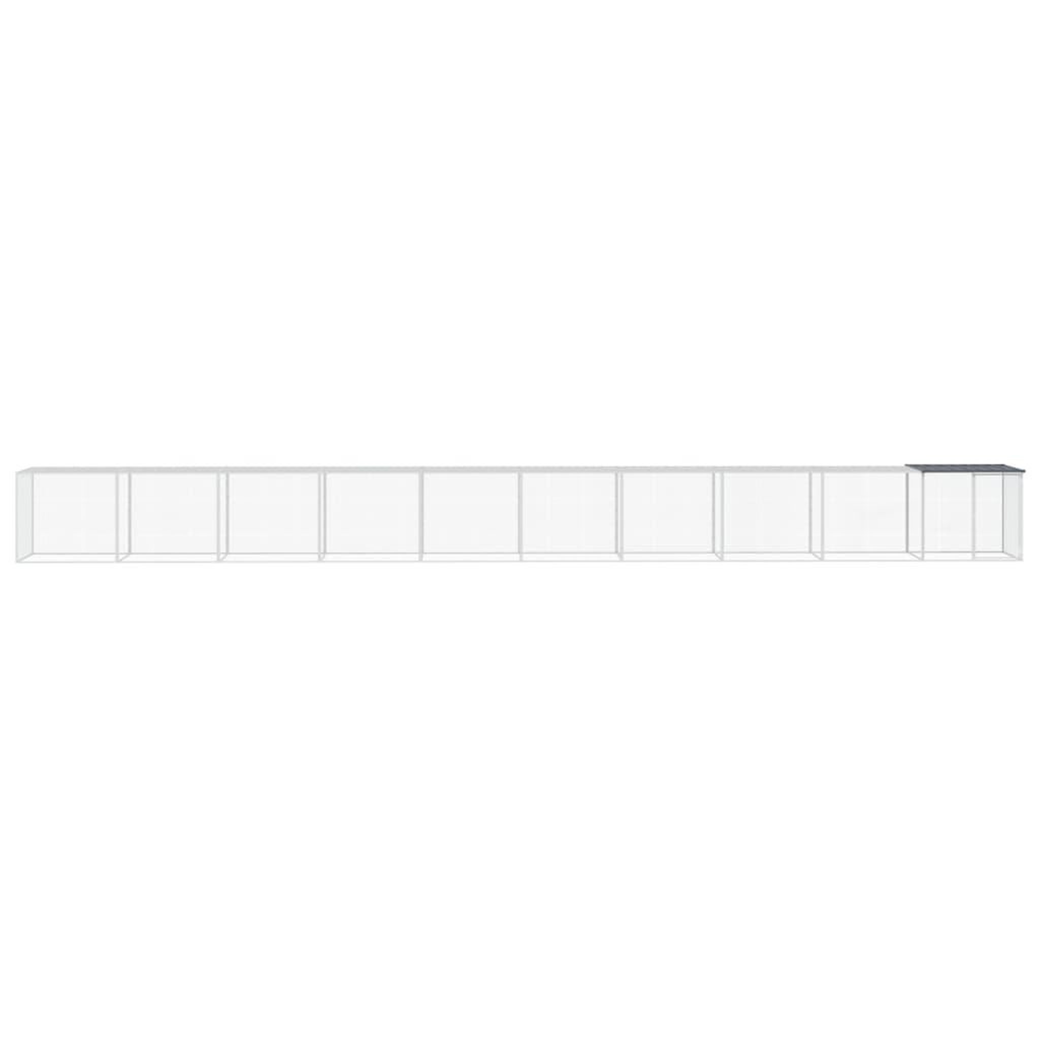 Voir la diapositive 3 : VIDAXL Poulailler avec toit anthracite 1003x98x90 cm acier galvanise