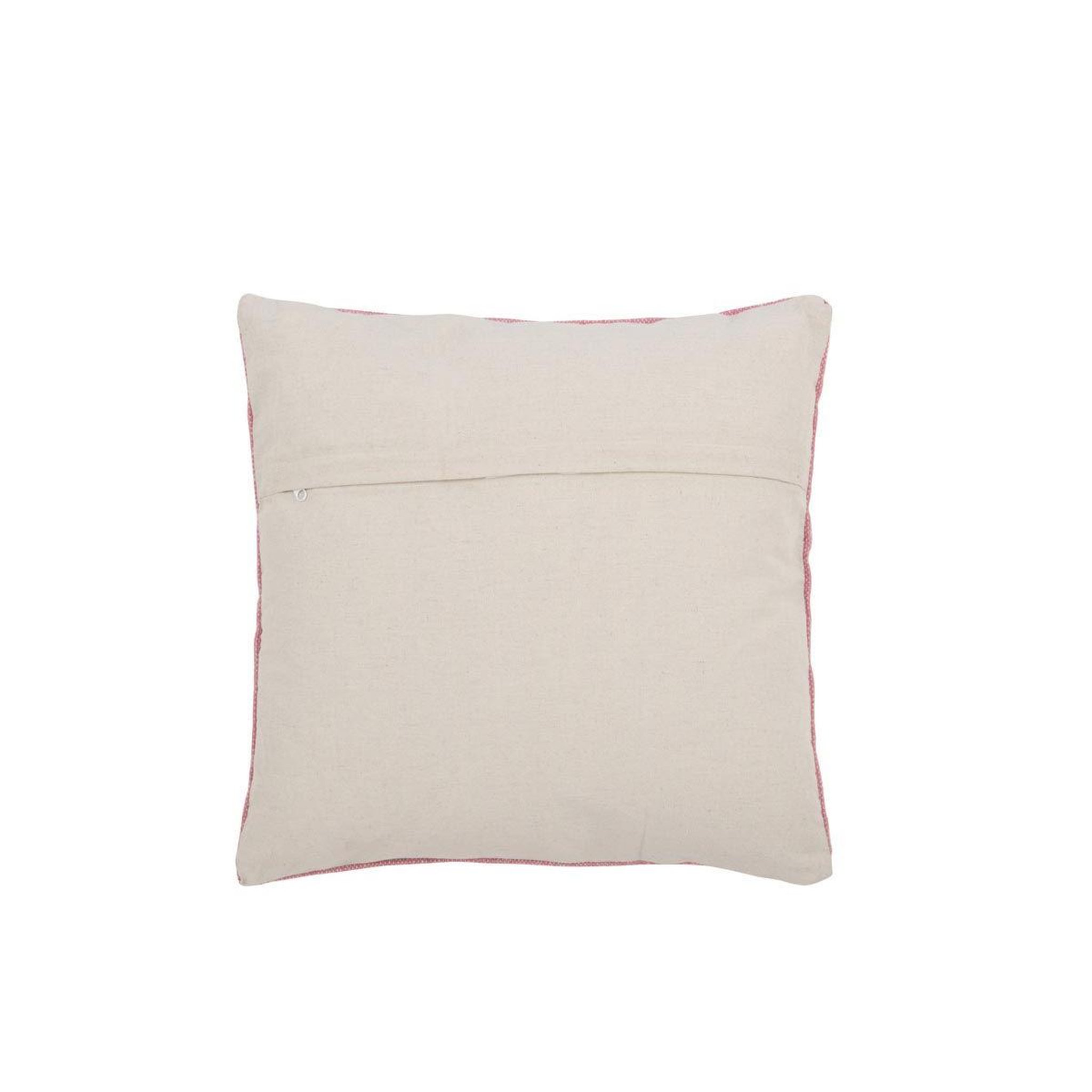 Voir la diapositive 2 : J-LINE Coussin design  diamants  45x45cm rose