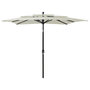 Voir la diapositive 1 : VIDAXL Parasol de jardin a 3 niveaux avec mat en aluminium sable