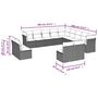 Voir la diapositive 6 : VIDAXL Salon de jardin avec coussins 13 pcs gris resine tressee