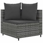 Voir la diapositive 3 : VIDAXL Salon de jardin 8 pcs avec coussins gris resine tressee
