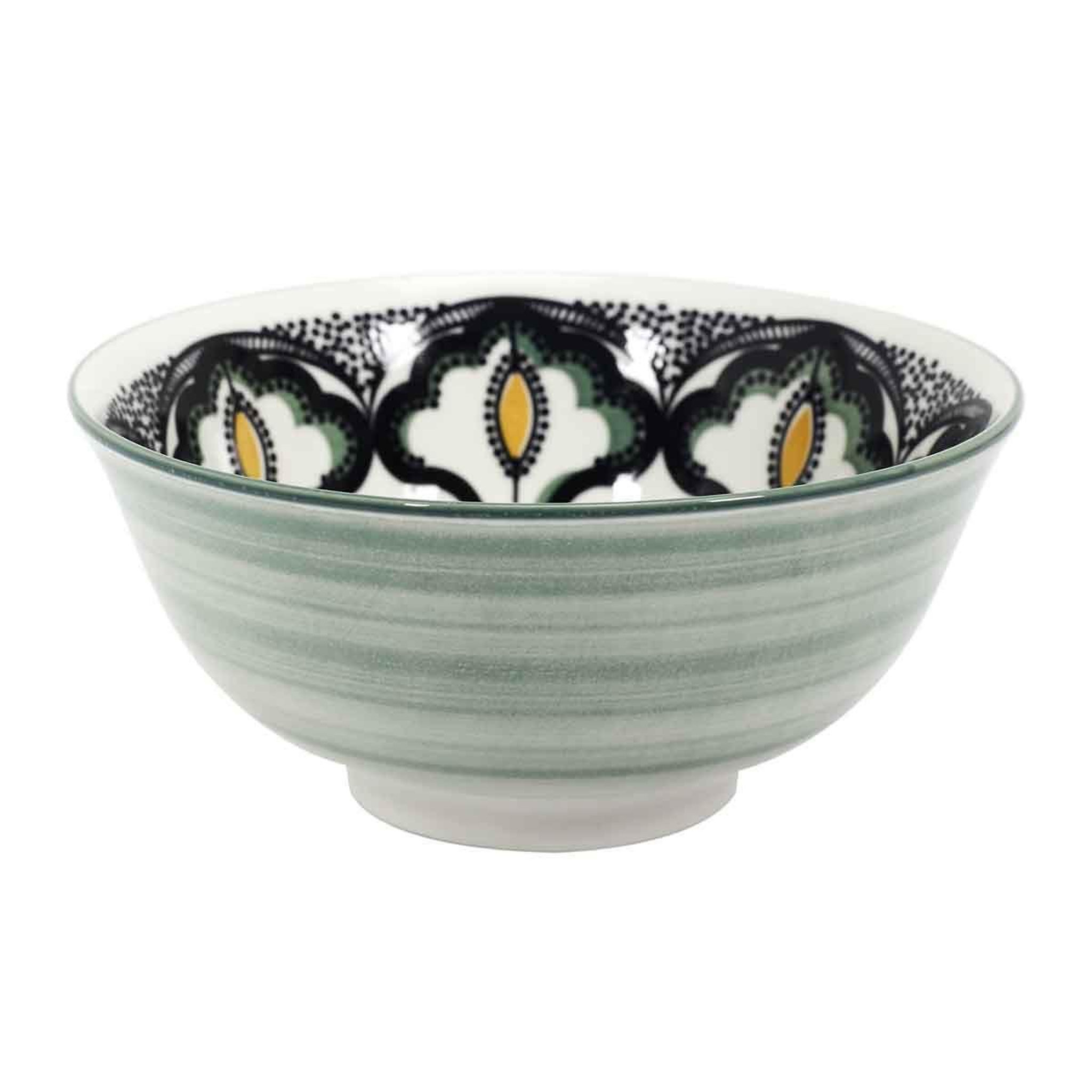 The Home Deco Factory Coupelle en céramique  mandala  57cl vert