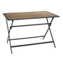Voir la diapositive 1 : Paris Prix Table de Jardin Pliable  Barcelone  110cm Gris & Naturel