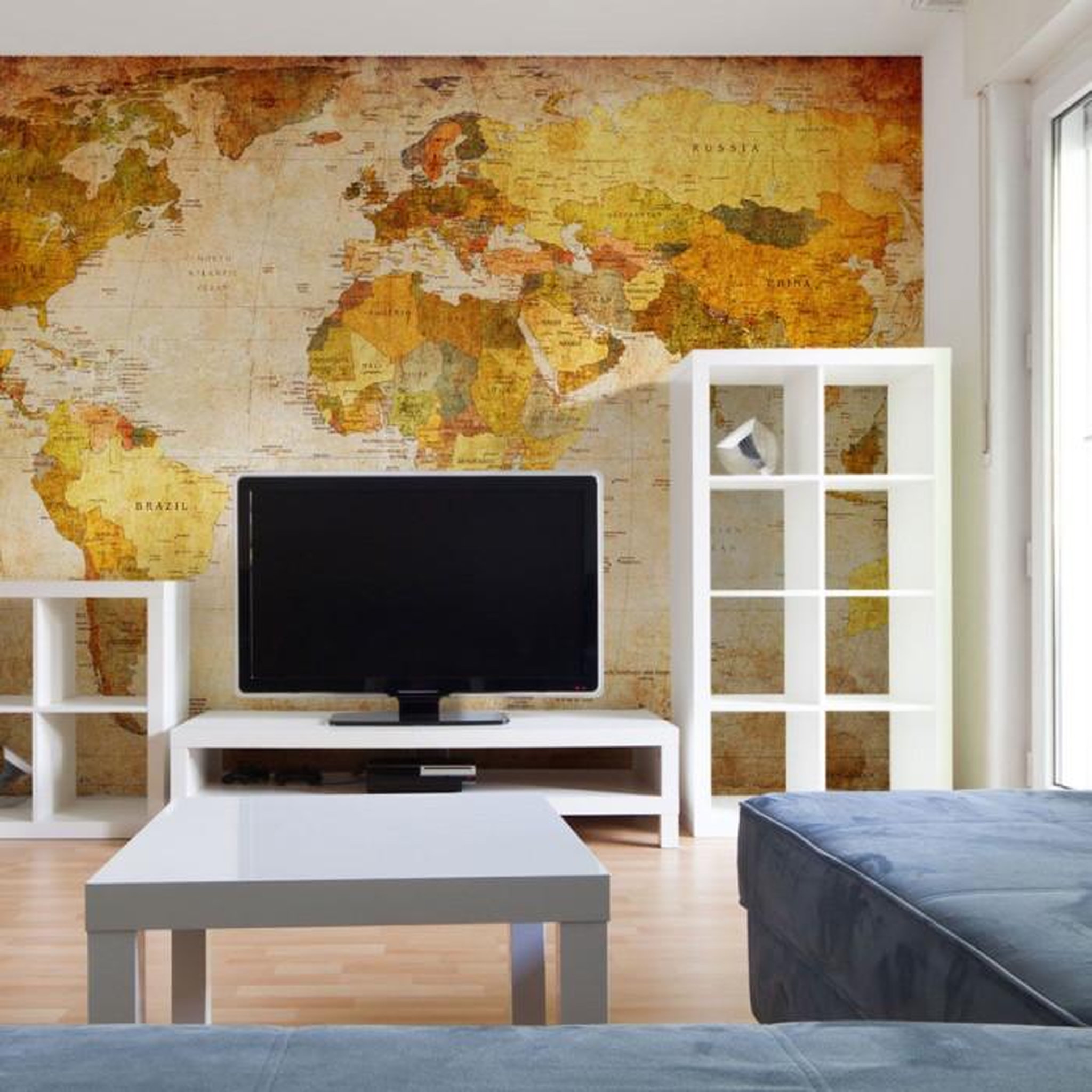 Paris Prix Papier Peint  Old Globe. Coloris disponibles : Multicolore