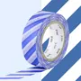 Masking Tape (MT) Masking tape à rayures - Bleu - 1,5 cm x 7 m