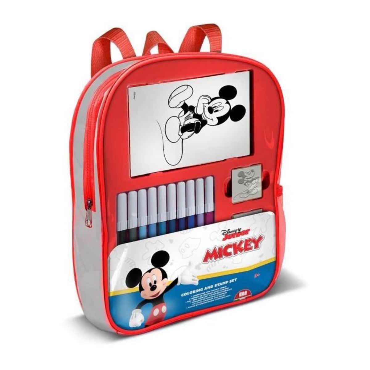 Multiprint Sac a dos garni - MULTIPRINT - 24945 - 4 tampons Mickey