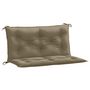 Voir la diapositive 2 : VIDAXL Coussins de banc de jardin lot de 2 taupe melange tissu